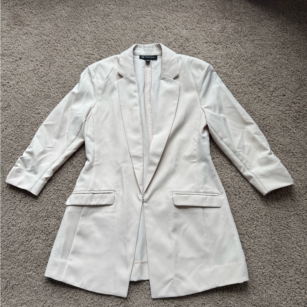INC International Concepts Cream Blazer